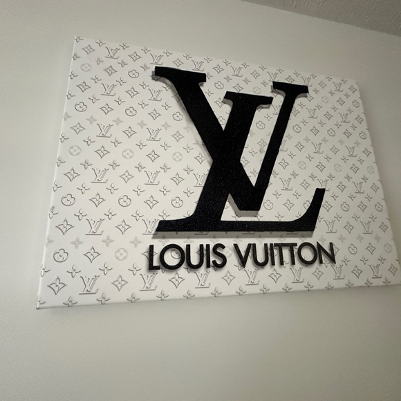 24” x 32” Louis Vuitton inspired Giclee canvas print art. Designer Wall Art - Picture 3 of 3